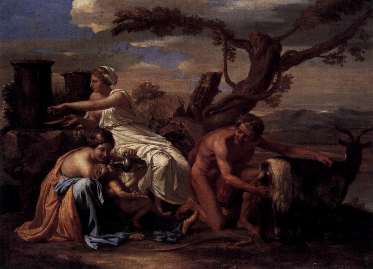 Il neonato Giove nutrito dalla capra Amaltea - Staatliche Museen, Berlin
